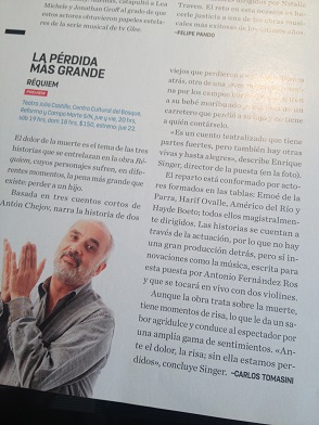 Esta obra se presenta en el teatro Julio Castillo, atrás del Auditorio Nacional.