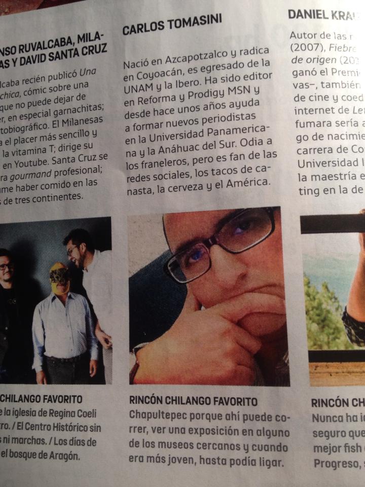 Publicada en el número de abril 2013 de Chilango.