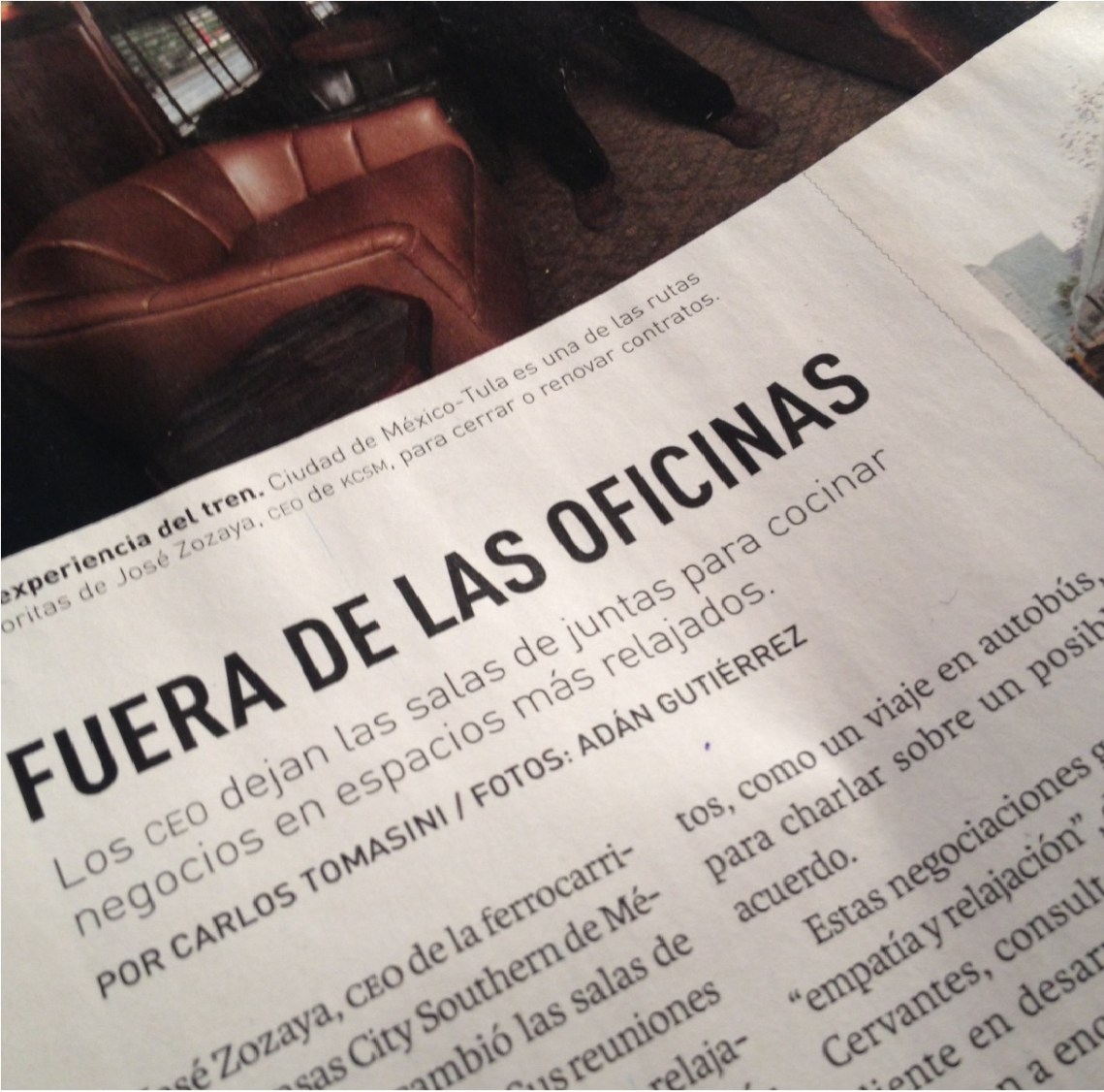 Gente que ha hecho negocios en lugares que no son una aburrida y cuadrada oficina.